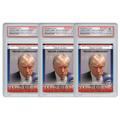 Trump Mugshot Collectible Trading Card - Limited Signature Edition