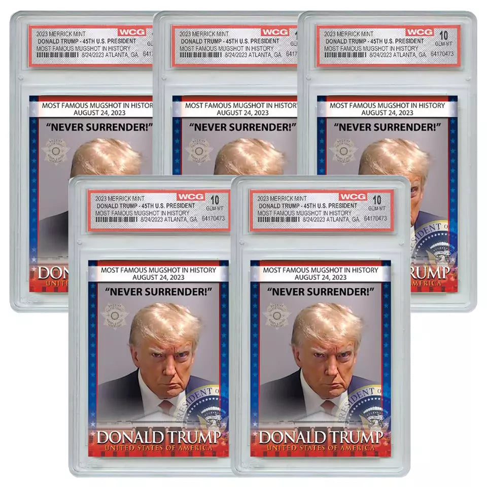 Trump Mugshot Collectible Trading Card - Limited Signature Edition