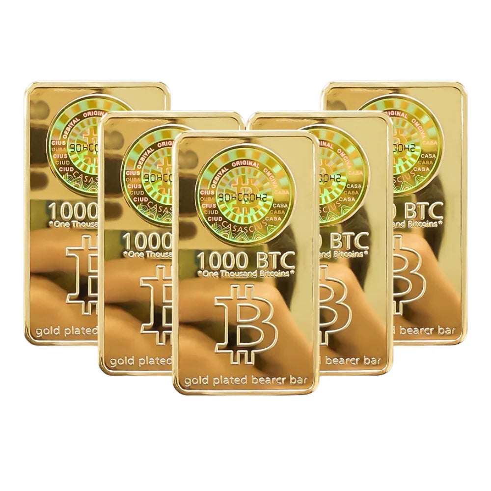 Trump 1000 Bitcoins Gold Bar