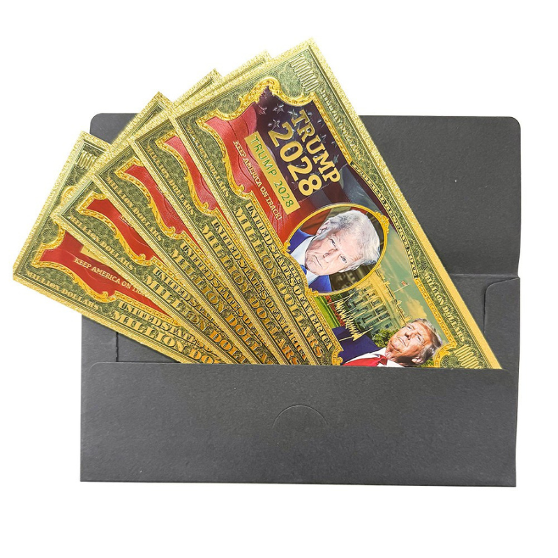 Trump 2028 Gold Buck Bill (5 Pack)