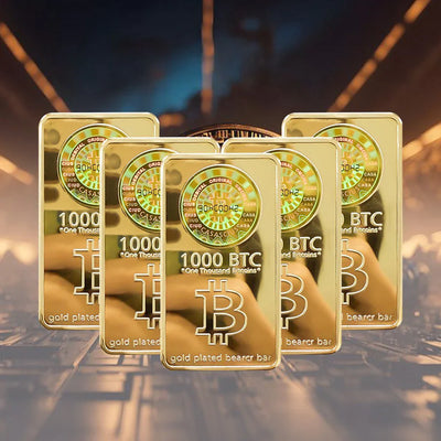 Trump 1000 Bitcoins Gold Bar